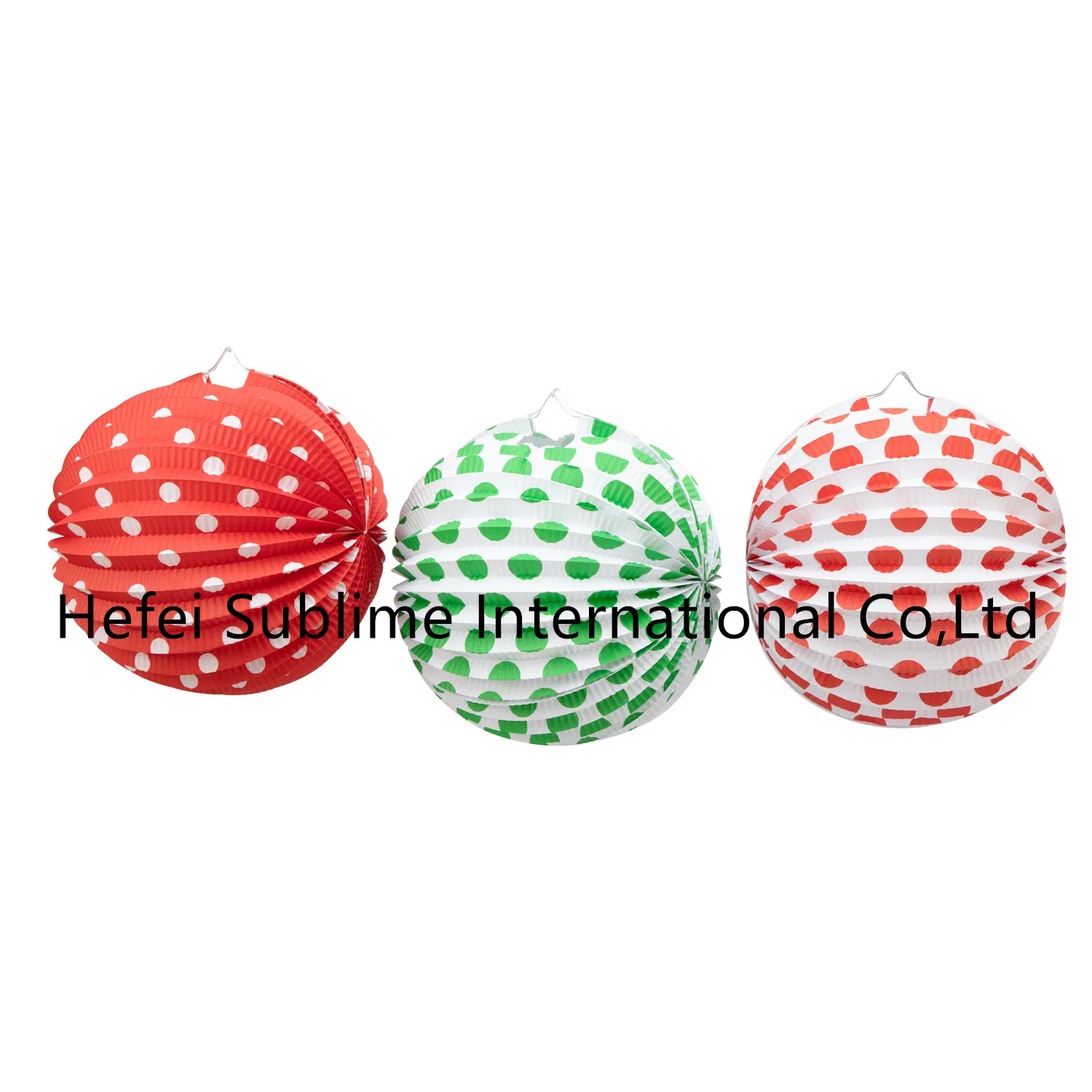 Festival Wedding Party Decoration Quality Chinese Supplier Watermelon Accordion Paper Lantern