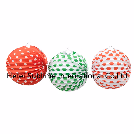 Festival Wedding Party Decoration Quality Chinese Supplier Watermelon Accordion Paper Lantern