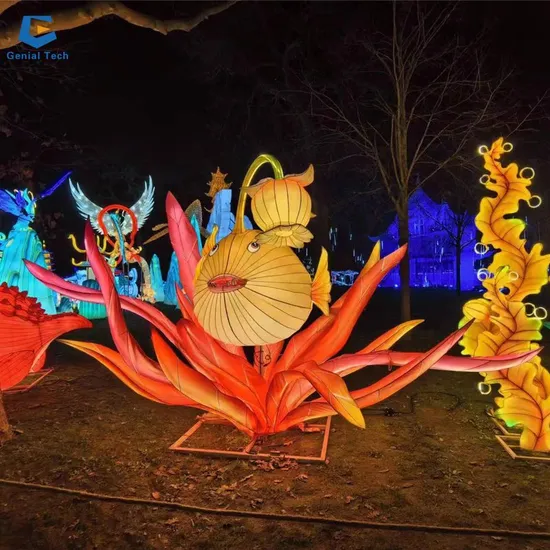 Outdoor Playground Decoration Dragon Silk Festival Chinese New Year Lantern