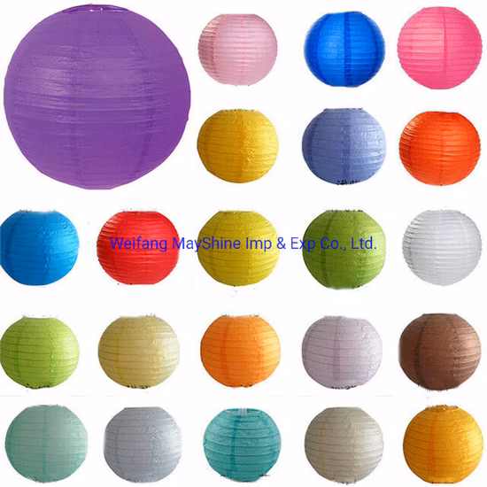 Lanterne di carta colorate appese a buon mercato cinese Halloween Natale lanterna di carta decorazione lanterne di carta