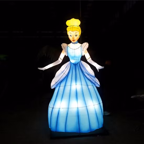 Lanterna cinese del festival della statua di terracotta della decorazione di festa di Natale della struttura 3D LED